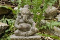 Lord Ganesh stone figure in a garden Royalty Free Stock Photo