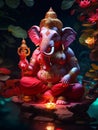 Lord Ganesh is worshiped first before starting anything new. Lord Ganesha clears the obstacles .