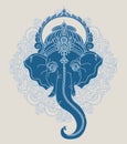 Lord Ganesha, can be used as card for celebration Ganesh Chaturth Royalty Free Stock Photo