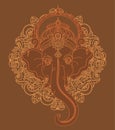 Lord Ganesha, can be used as card for celebration Ganesh Chaturth Royalty Free Stock Photo