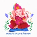 Lord Ganesha cartoon style