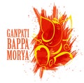 Lord ganesha design made in create watercolor style