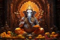 Lord Ganesha, Deva, Brahman Ganapatya, Saguna Brahman Panchayatana puja, in Hinduism, the elephant-headed god of wisdom Royalty Free Stock Photo