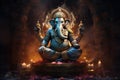 Lord Ganesha, Deva, Brahman Ganapatya, Saguna Brahman Panchayatana puja, in Hinduism, the elephant-headed god of wisdom Royalty Free Stock Photo