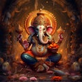 Lord Ganesha or Ganapati is leader of the Shivaganas in hinduism religion