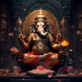 Lord Ganesha or Ganapati is leader of the Shivaganas in hinduism religion