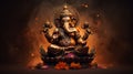 Lord Ganesha or Ganapati is leader of the Shivaganas in hinduism religion