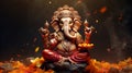 Lord Ganesha or Ganapati is leader of the Shivaganas in hinduism religion