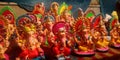 lord ganesha handmade statue art gallery in India during diwali festival Royalty Free Stock Photo