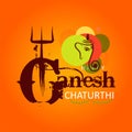 Lord Ganesha in paint style Ganesh Chaturthi Royalty Free Stock Photo