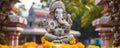 Lord ganesha sculpture at temple. Lord ganesh festival