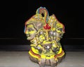 Lord Ganesha , Lord Shiva Parvati in one cculpture picture