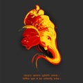 Lord Ganpati background for Ganesh Chaturthi festival of India