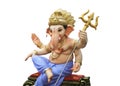 Lord Ganpati, Ganesha on white Background, Ganpati, happy Ganesh Chaturthi Royalty Free Stock Photo