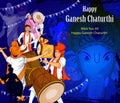 Lord Ganpati for Happy Ganesh Chaturthi festival celebration of India