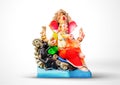 Lord Ganpati idol for Happy Ganesh Chaturthi festival of India