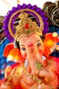 Lord Ganpati idol for Happy Ganesh Chaturthi festival of India