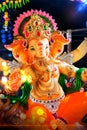 Lord Ganpati idol for Happy Ganesh Chaturthi festival of India