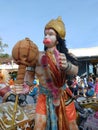 Lord Hanuman. indian festival Navratri.Idol of Goddess Durga. Festival is celebrated during the whole period of Navaratri.