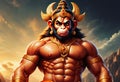Lord Hanuman Jayanti festival of India. Generative AI Royalty Free Stock Photo