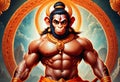 Lord Hanuman Jayanti festival of India. Generative AI Royalty Free Stock Photo
