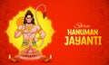 Lord Hanuman for Hanuman Jayanti Janmotsav celebration background for religious holiday of India