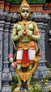 Lord hanuman statue in front of temple, singapore