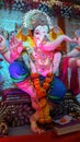 Decorated Hindu god of happiness and protection Ganesha Royalty Free Stock Photo