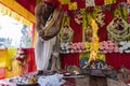 Lord Jagannath, Balaram and Suvodra, being worshipped, Ratha jatra festival, India