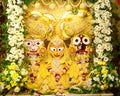 Jagannath idol at Iskcon Temple Royalty Free Stock Photo