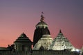 Lord jagannath temple world famous unique with evening sky soft background