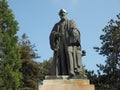 Lord Kelvin statue in the Botanic Gardens in Belfast Royalty Free Stock Photo