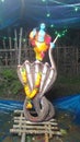 Lord Krishna on the snake