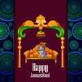 Lord Krishna stealing makhaan in Happy Janmashtami