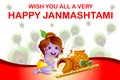 Lord Krishna stealing makhaan in Happy Janmashtami