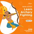 Build yourself learn archery fighting banner design