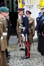 Lord Lieutenant of Hampshire inspecting a military parade Royalty Free Stock Photo