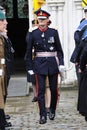 Lord Lieutenant of Hampshire inspecting a military parade Royalty Free Stock Photo