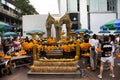 Lord Maha Phrom Brahma Erawan Shrine for thai people and foreign travelers travel visit praying blessing wish on Ratchaprasong