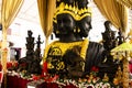 Lord Maha Phrom Brahma hindu deity god angel and Goddess Kali in shrine for thai people travelers travel visit praying blessing