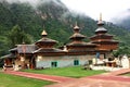 Lord Mahasu Devta Temple and Mountains Royalty Free Stock Photo