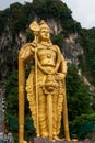 Lord Murugan Statue (Tugu Dewa Murugga), a Hindu deity at Batu Caves, Selangor, Kuala Lumpur. Royalty Free Stock Photo
