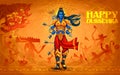 Lord Rama with arrow killing Ravana