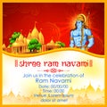 Lord Rama with bow arrow in Ram Navami Royalty Free Stock Photo