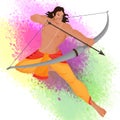 Lord Rama For Happy Dussehra celebration. Royalty Free Stock Photo