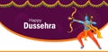 Lord Rama in Happy Dussehra Navratri celebration India holiday background Royalty Free Stock Photo