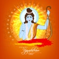 Lord Rama for Happy Vijayadashami celebration. Royalty Free Stock Photo