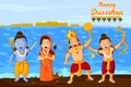 Lord Rama, Laxmana, Sita with Hanuman