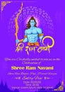 Lord Rama in Ram Navami background