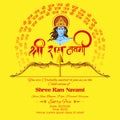 Lord Rama in Ram Navami background